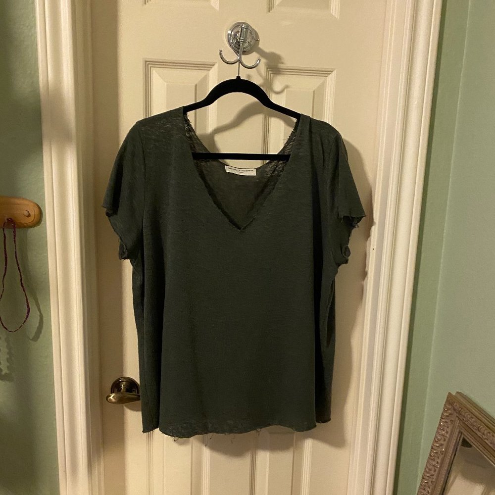 Dark green relaxed fit V-neck from Urban Outfitter